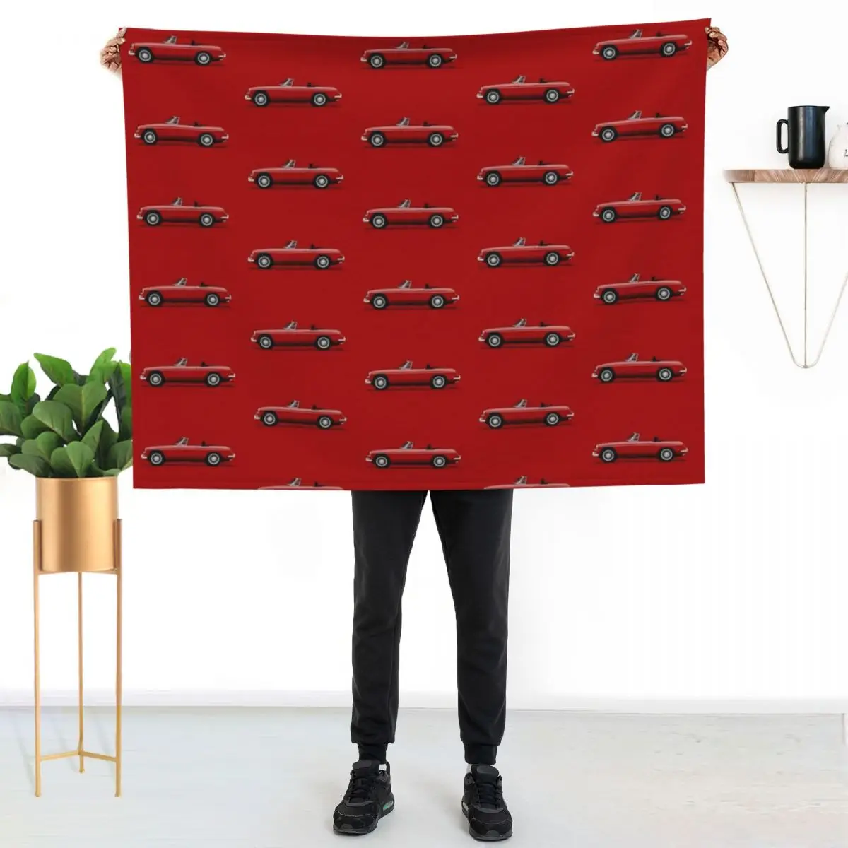 My drawing of the transparent MGB Roadster Throw Blanket Nap For Baby Warm Multi-Purpose Thermals For Travel Blankets