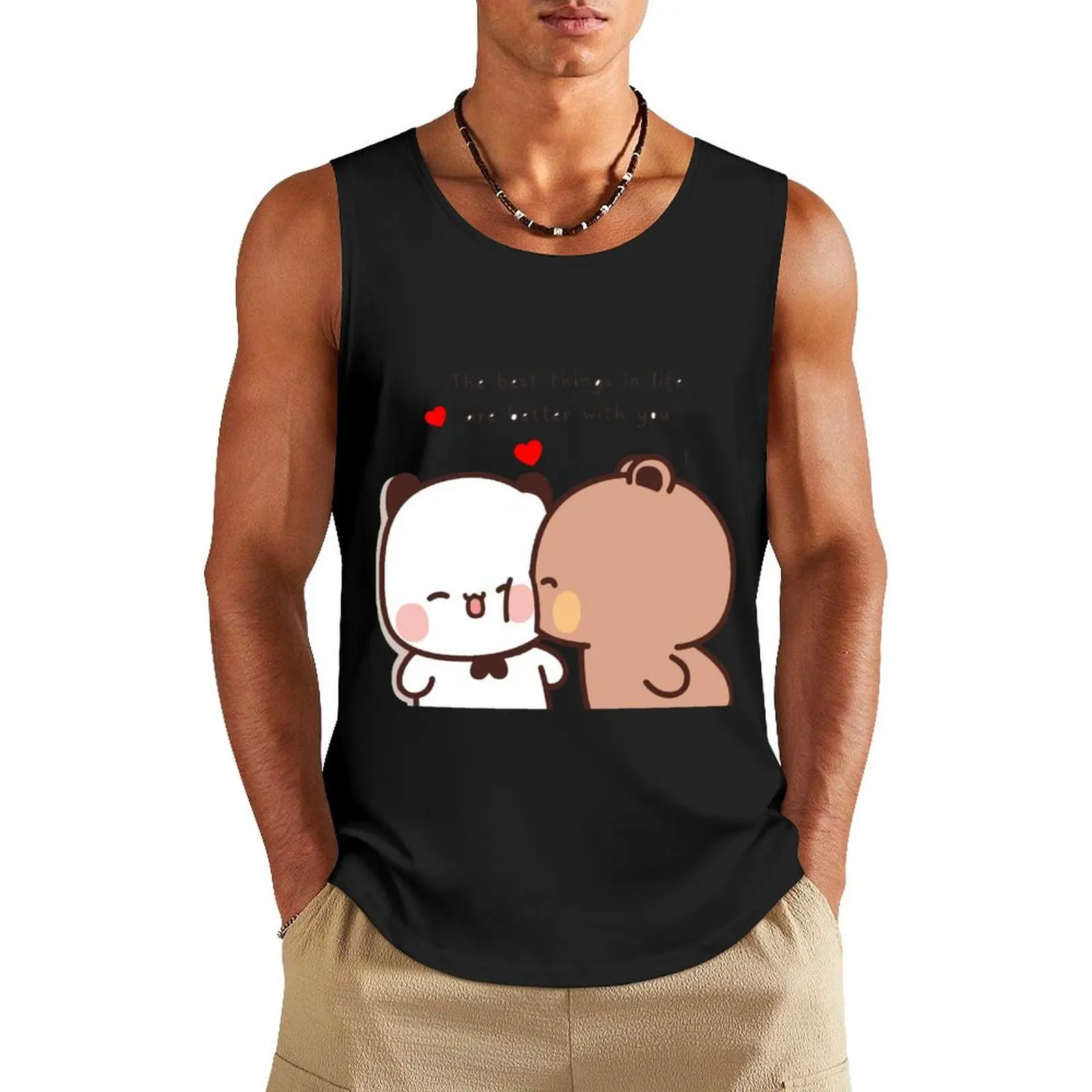 

The Best Things In Life Are Better With You Bubu And Dudu 2023 Tank Top vest for men summer clothes man 2025