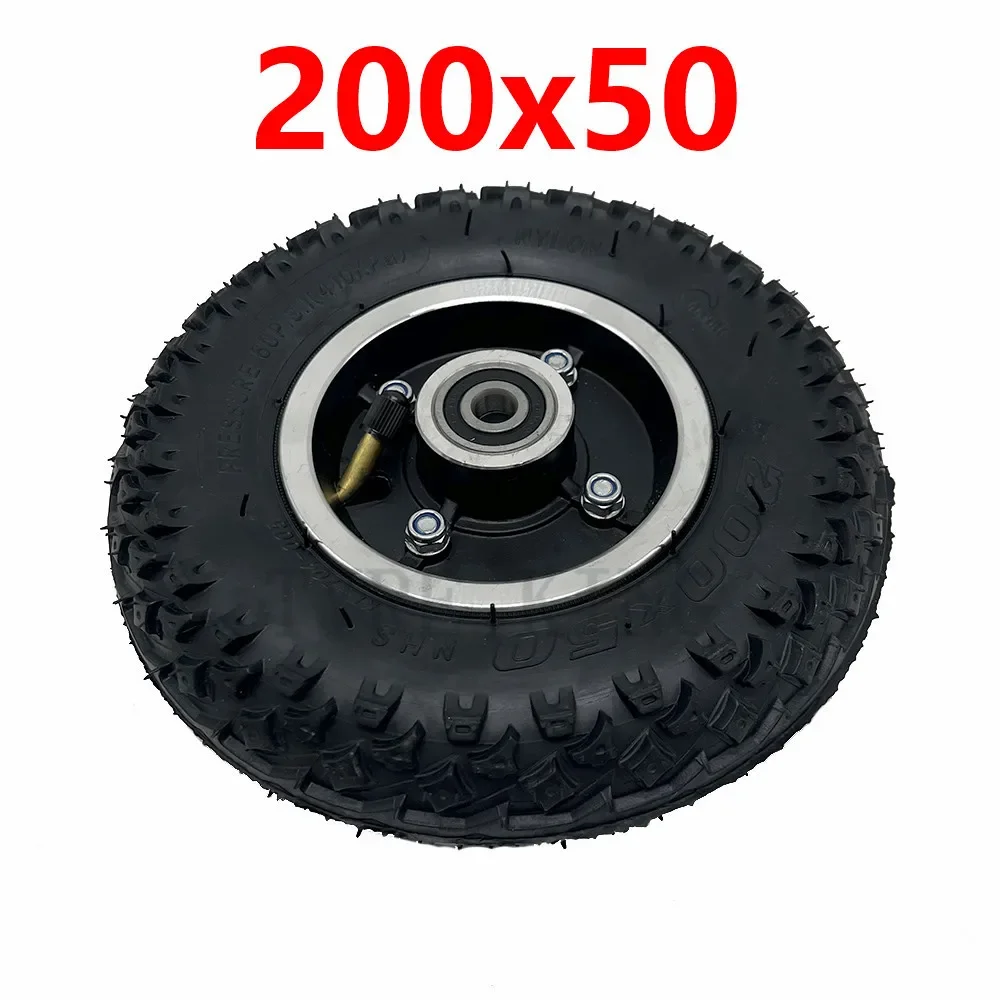 High Quality  200x50 Tyre Inner Tube 8 Inch  Wheel Tire for Electric Scooter Chair Truck Pneumatic Trolley Cart Parts