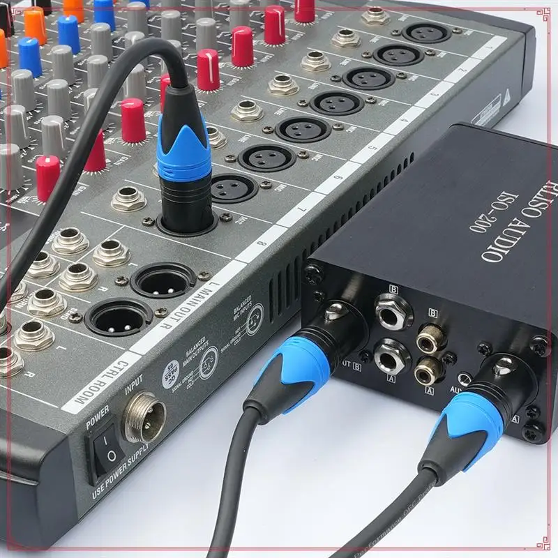 50Cm XLR Splitter Cable 1 XLR Female To2 XLR Male Microphone Splitter Microphone Mixer Audio Cable