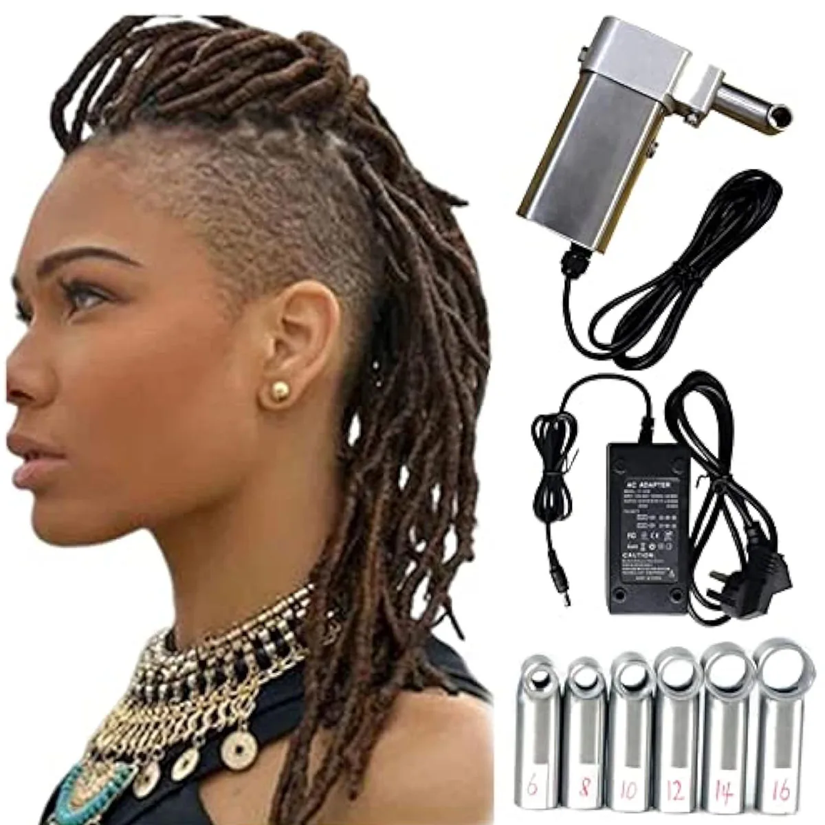 

Handheld Quick Dreadlock Crochet Braiding Making Fashion DIY Portable Dreadlocks Maker Machine Hair Styling Tools