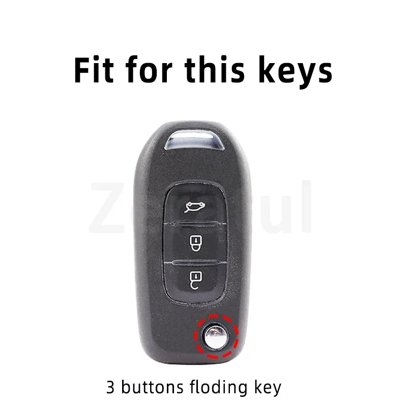 Shell For Renault Kwid 2023 Kadjar Captur Megane Sandero Stepway Logan Clio 5 2022 Arkana 2020 2021 TPU Car Flip Key Case Cover