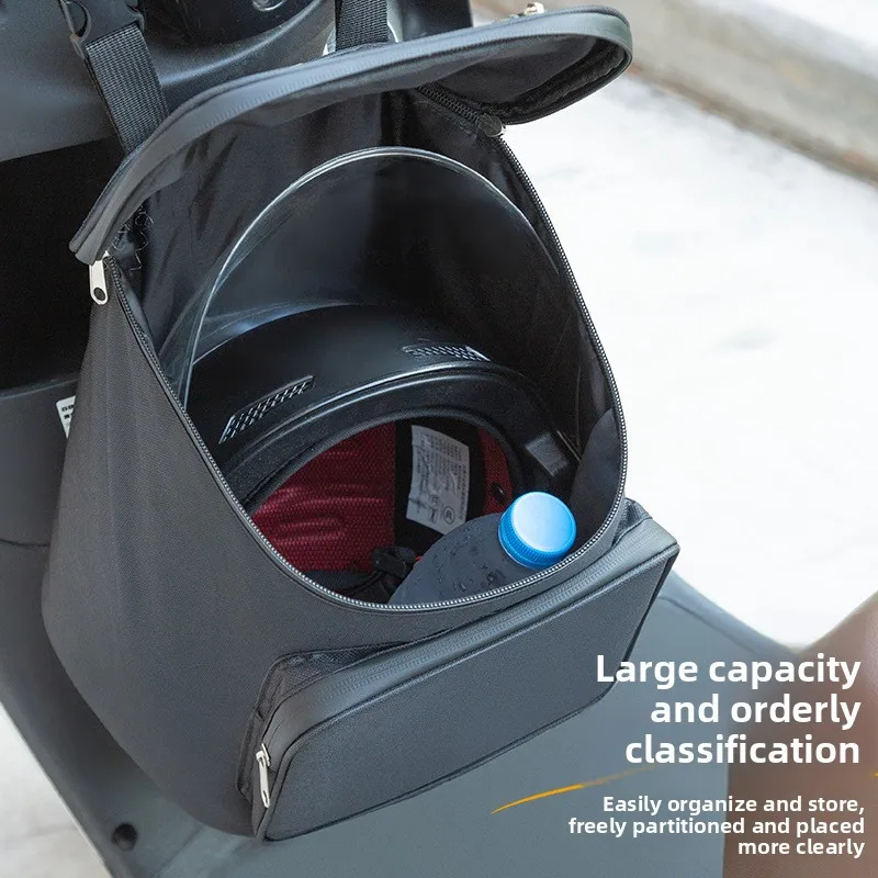 

HeavyDuty Multi-Purpose Vehicle Front Hanging Bag - Universal Storage Pouch for E-Bike, Bicycle, Motorcycle Helmet & Accessories