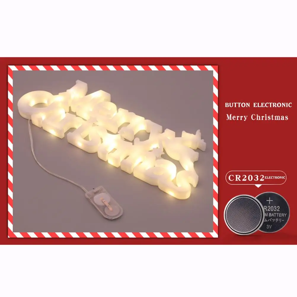 ไฟตกแต่งคริสต์มาสสุขสันต์วันคริสต์มาสไฟ LED สีสันสดใสคริสต์มาสพวงหรีดตกแต่งจี้ไฟจี้