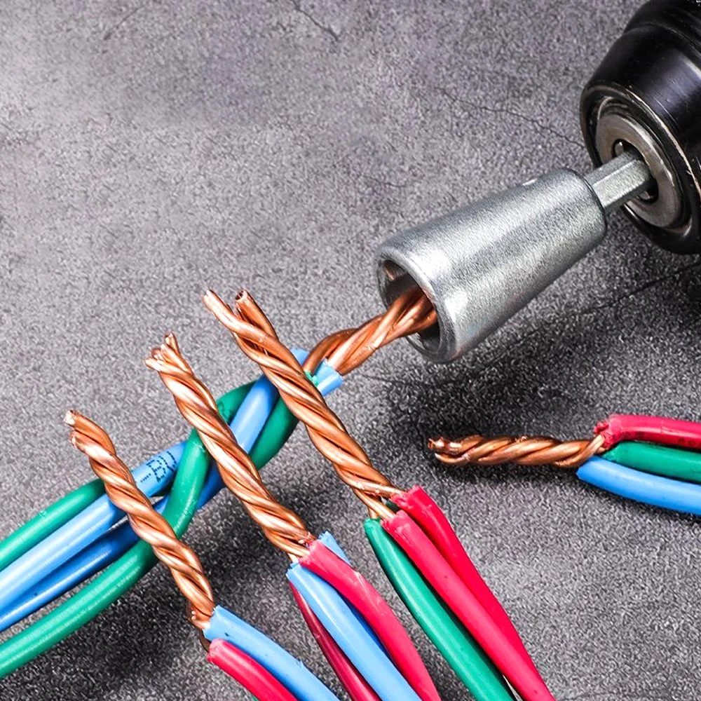 1-Pack Wire Twister Electrician Quick Twisting Tool for Electric Drill Driver Twisting Wire Connector Cable equipment Tool
