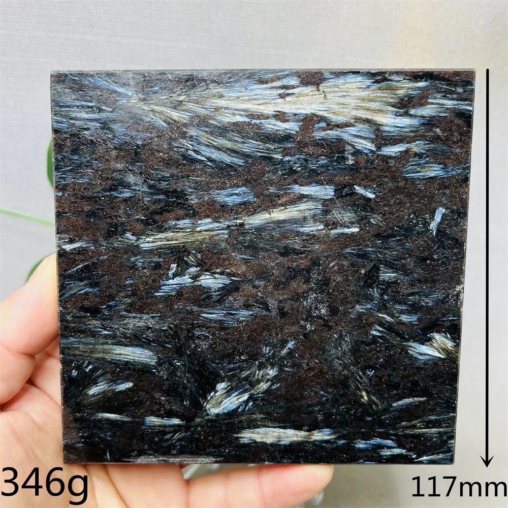 Natural Gem Slice Blue Fireworks Garnet Original Mineral Specimen Home Room Decoration Gift Spiritual Meditation Crystal Healing image 4