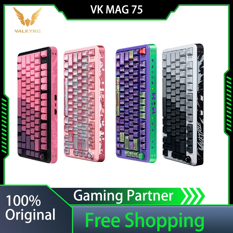 VALKYRIE VK Mag 75 Keyboard Magnetic Switch Mechanical Keyboard Customized 8K Return Rate Jiadalong Magnetic OfficeLaptop Gaming