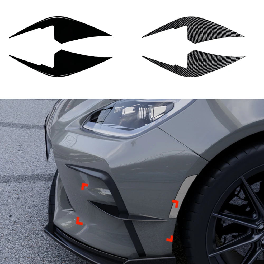 Car Front Bumper Cover Wind Knife Fog Lamp Trim Blade Trim Light Auto Accessories For Toyota GR86 2022+