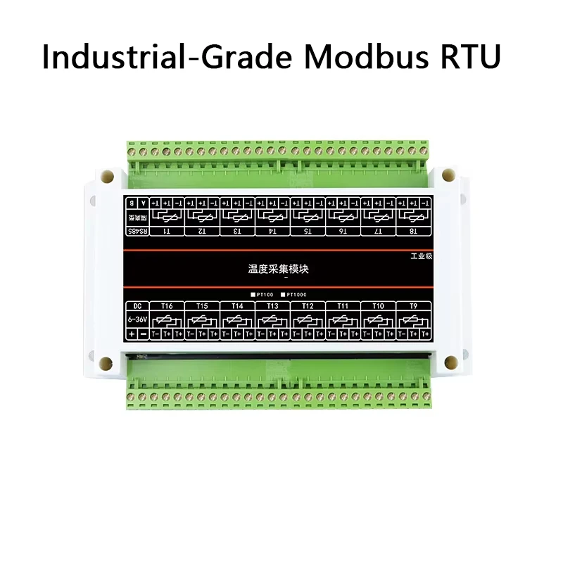 PT100 Platinum Thermoresistance Intelligent Temperature Transmitter Module Converted to RS485 Isolated Industrial-Grade Modbus