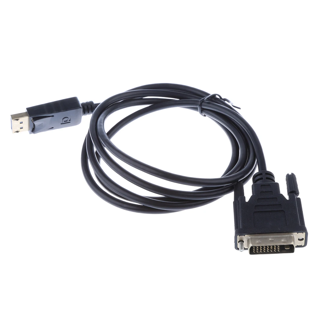 1.8m / 6ft Dp Dvi Cable 1080p Displayport Dvi Adapter Connectors