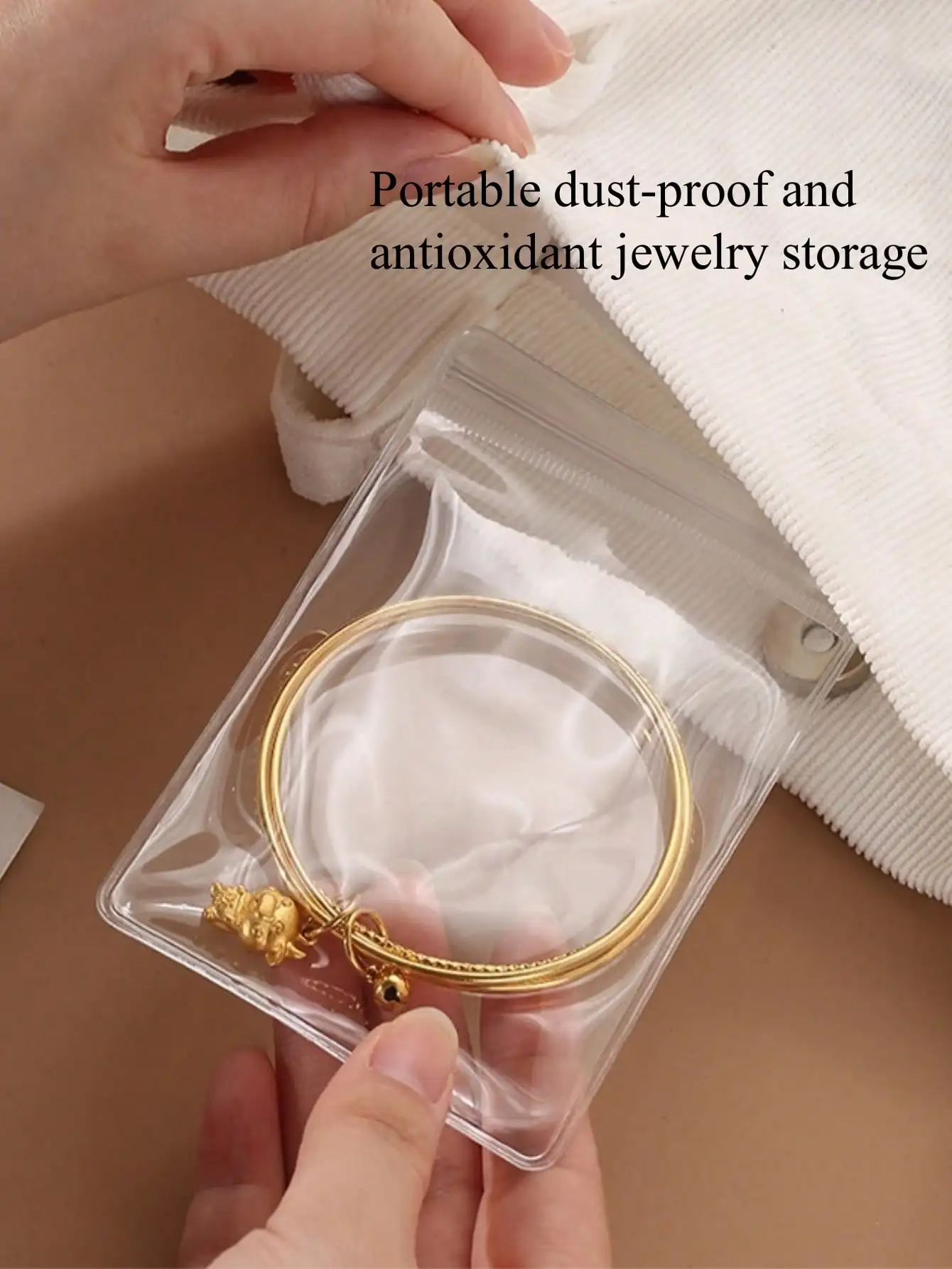 30-200PCS ป้องกันการเกิดออกซิเดชันเครื่องประดับกระเป๋าใสเครื่องประดับซิปกระเป๋าเครื่องประดับขนาดเล็กแหวนต่างหูถุงเก็บ