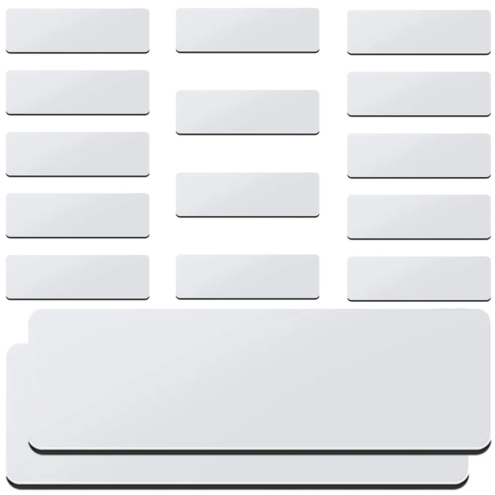 16 قطعة شارة ذاتية الصنع فارغة لمكتب عامل المدرسة اسم الطالب العلامات دبوس السلامة الصلبة حامل شارات الاسم المحمولة #2