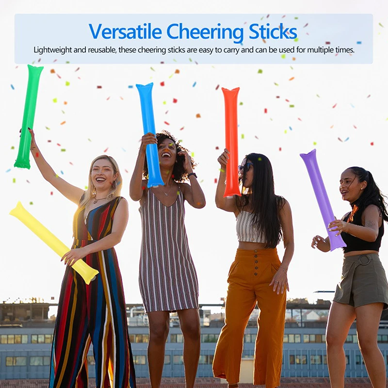 

Надувные палочки Thunder Sticks для стадиона, шумоподавляющие палочки для команды Spirit Boom, палочки для чарлидинга, спортивные мероприятия, Танцевальная вечеринка