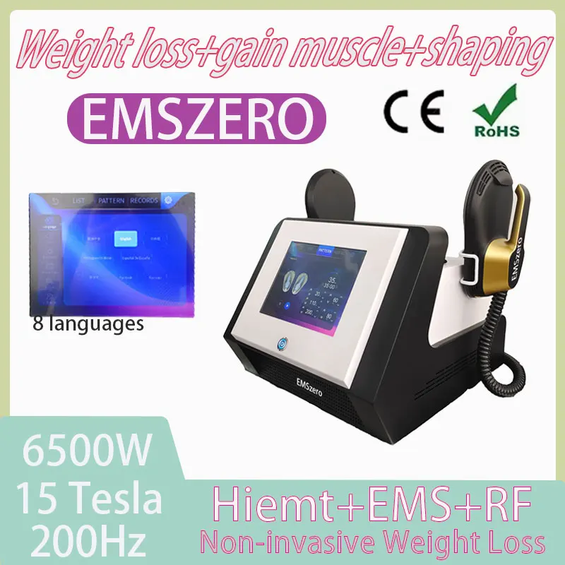 

EMSZERO Body Fat Burning RF Slimming and Shaping Muscle Stimulating Machine Electromagnetic Weight Loss Factory Direct Sales