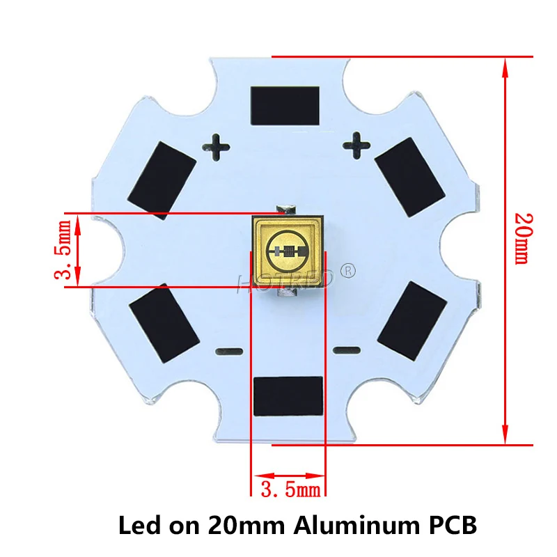 UVC LED Diode 3535 275nm Lamp SMD beads for UV disinfection equipment 265nm 285nm 310nm Deep violet ultraviolet light 5-7V 0.1W