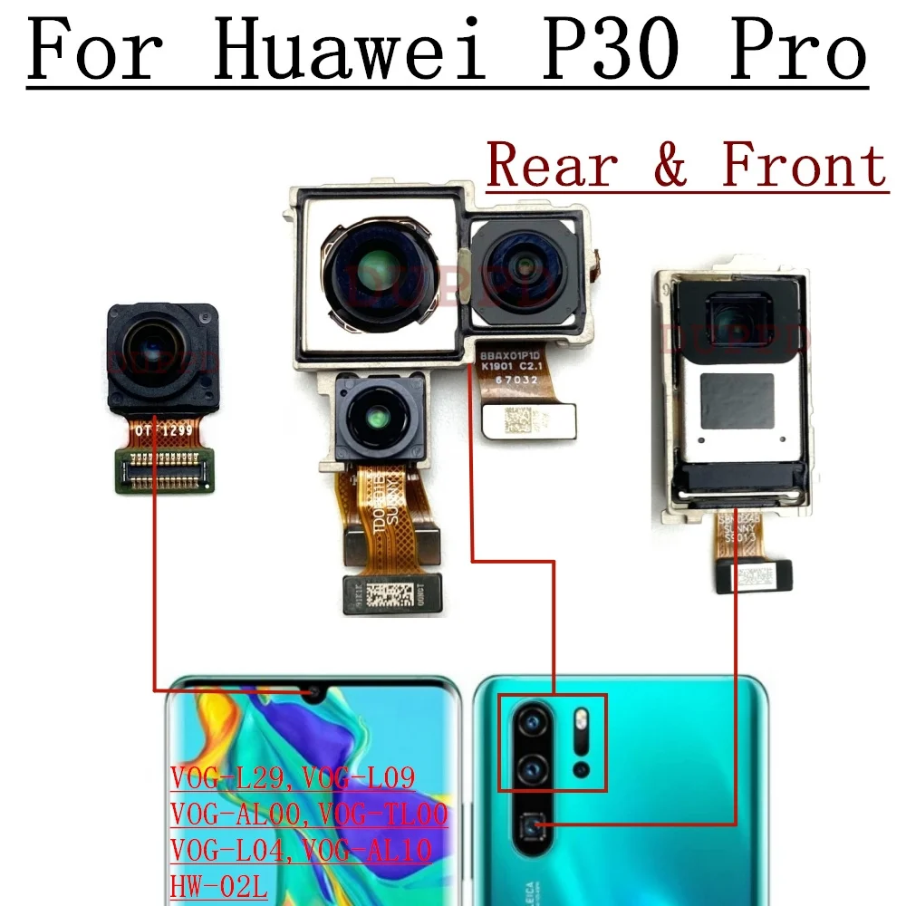 Back Main Front Camera For Huawei P30 Pro P30Pro Original Frontal