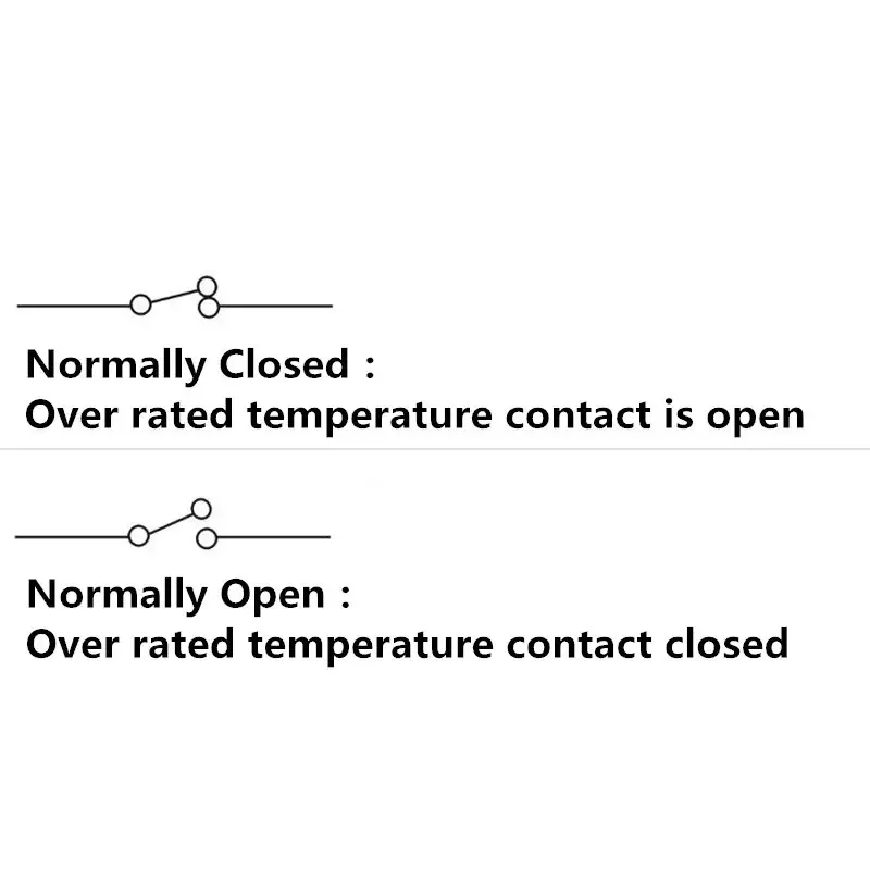 Interruptor cerâmico da temperatura do termostato, KSD302, 16A, 250V, 40-300 graus, 45C, 85C, 95C, 135C, 160C, 220C, 300C, normalmente fechado aberto