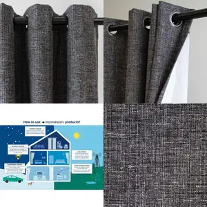 3-in-1 Soundproof Curtains for Noise Reduction, Thermal Insulation, and Total Blackout with Patented Technology