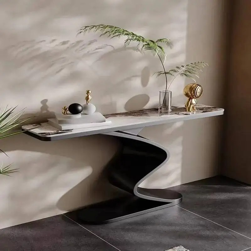 Midcentry Metall Moderne Tische Luxus Konsole Lobby Eingang Konsole Tisch Nordic Flur Consolle Ingresso Wohnzimmer Möbel