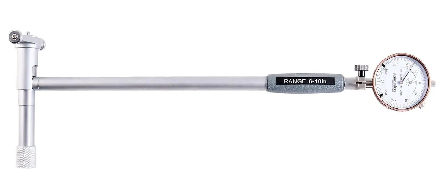 

6-10'' by 0.0005'' Dial Bore Gauge Set, 10'' Stem Length, Ee20-5010