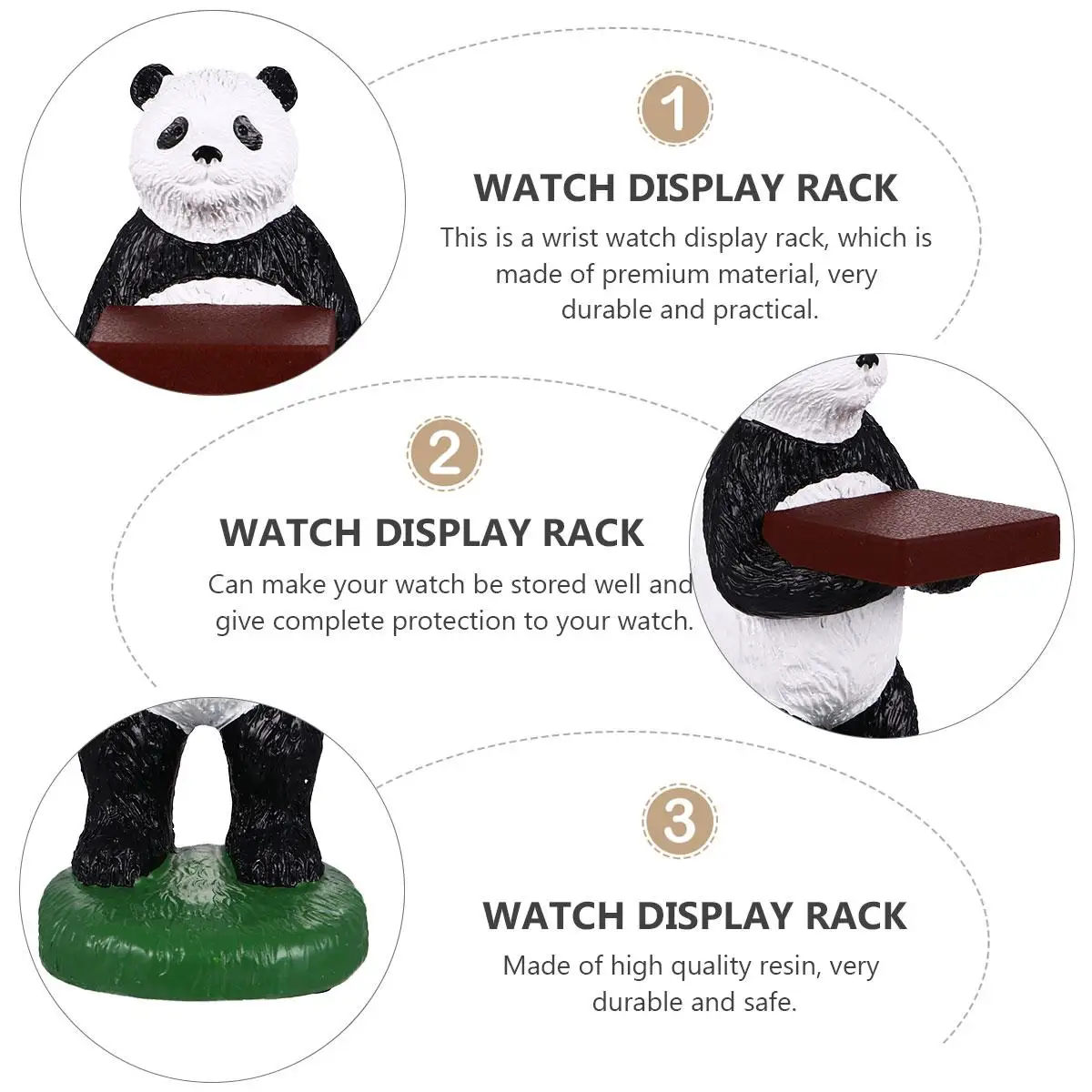 Convenient Watch Storage Display Rack Wrist Holder Premium Solution Stand Resin Organizer Practical Fashionable