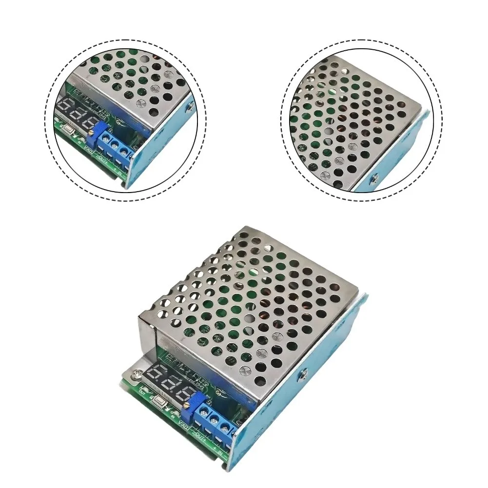 150W Step-Up DC-DC Module 8A Max Output Input Voltage 12V-32V Output Voltage 12V-46V Digital Readout Aluminum Alloy Build
