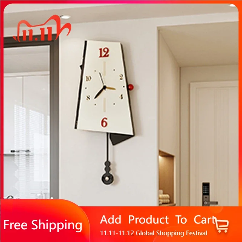 

European Wall Clocks Restaurant Large Minimalist Fashion Aesthetic Wall Watch Modern Replica Restaurant Wanduhr Home Design