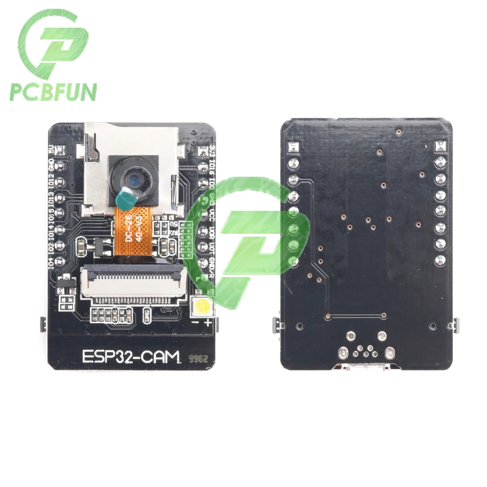 

ESP32-CAM-MB WiFi Bluetooth 32-Bit Development Board with OV2640 Camera Module Micro USB to Serial CH340G Automatic Download