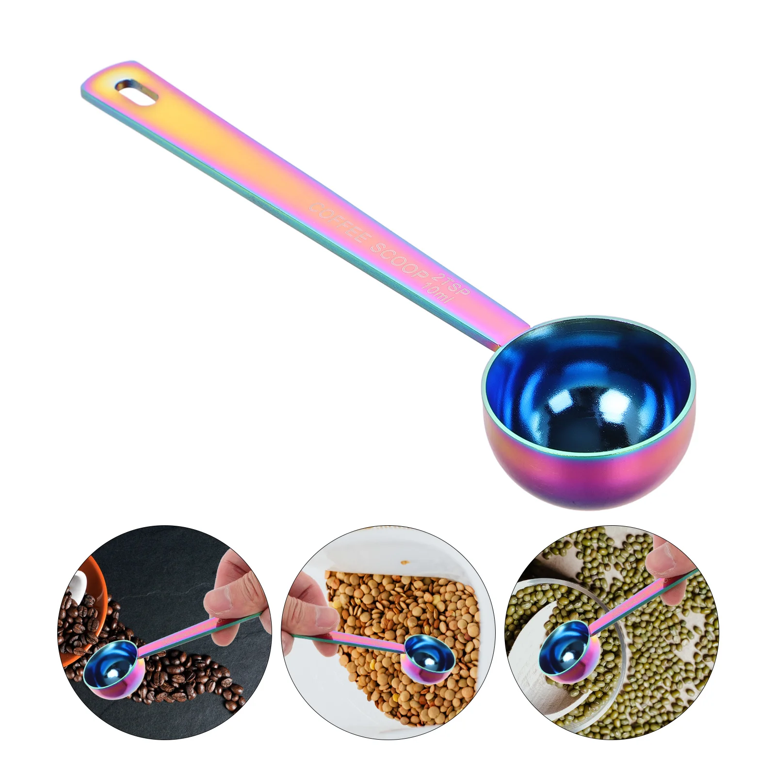 

15ml Stainless Steel Coffee Scoop Long Handle Accurate Coffee Grounds Milk Powder Sugar Measuring Spoon Kitchen