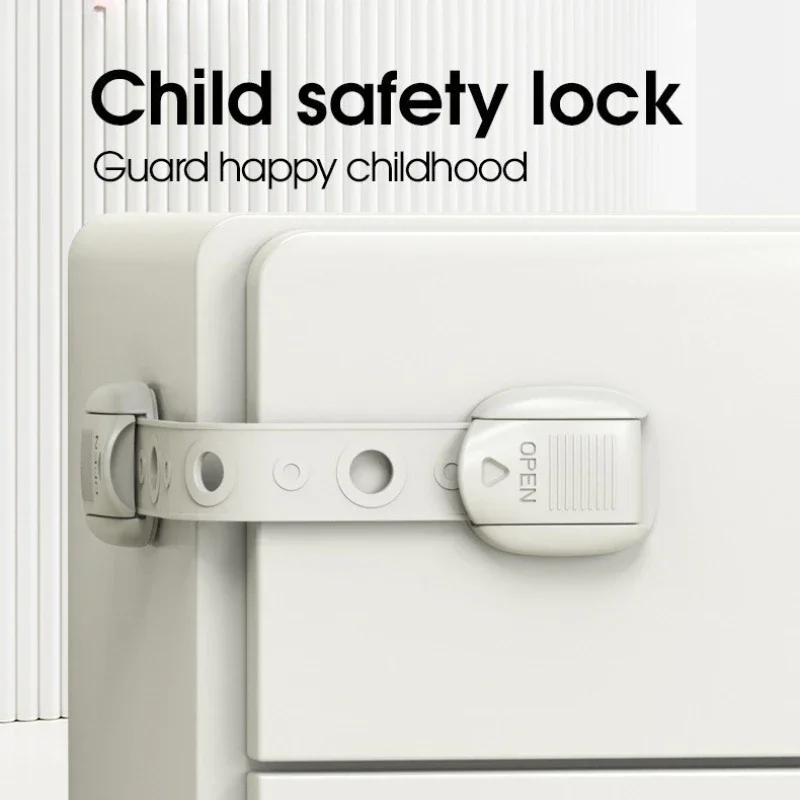

NEW Child Safety Lock Universal ABS Safety Window Lock Drawer Anti-open Handle Lock Household Child Protection Device