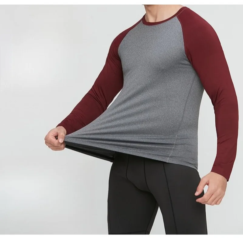 

Men's Sports Bodysuits Breathable Quick Drying Mountain Climbing Elastic Basketball Cycling Hiking Men's Fitness Long Sleeves