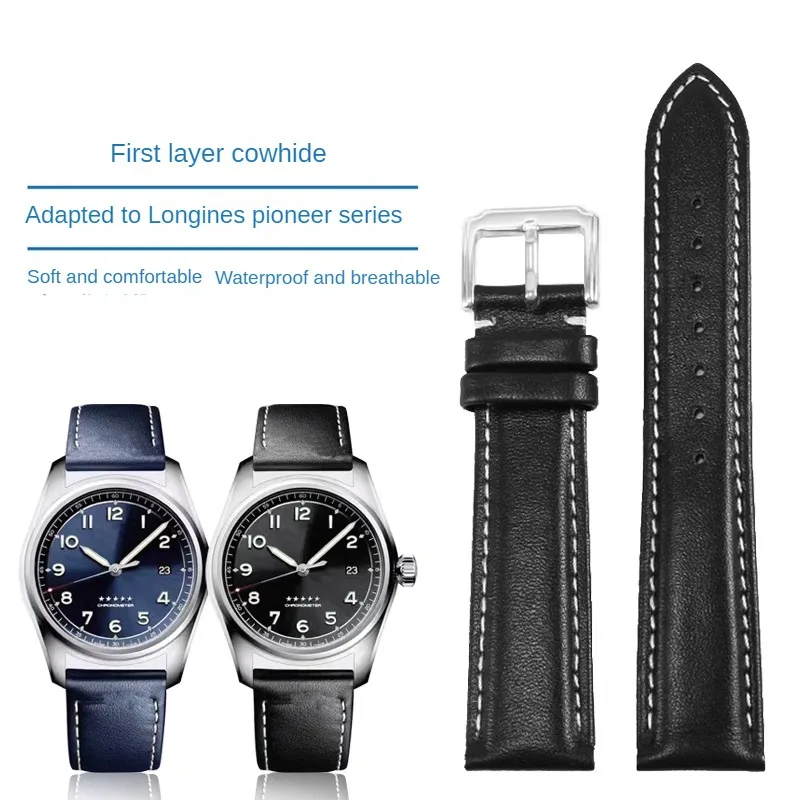 

Cowhide Watch Strap Substitute Pioneer Mechanical L3.810/L3.820 Series Straight Interface Genuine Leather Watch Strap 20/21/22mm