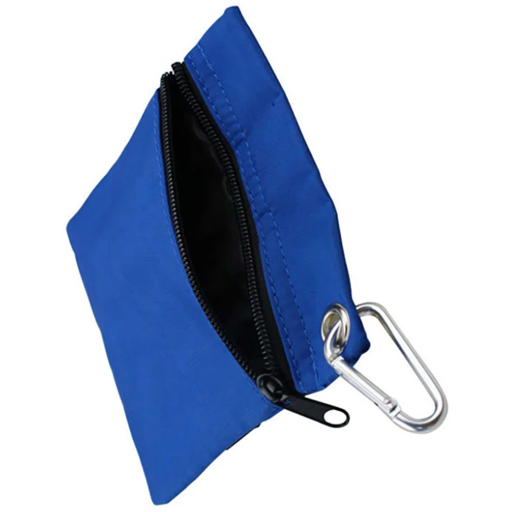 

Convenient Golf Tee Bag Multiuse Portable Pouch for Tees and Balls Hanging Ring for Waist and Golf Pole Tee Ball Bag