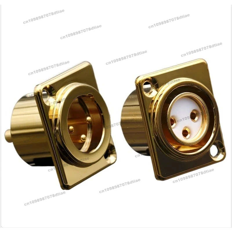 

Сбалансированная розетка XLR с медным покрытием. 3-жильная розетка для микрофона усилителя мощности XLR «папа» и «мама».