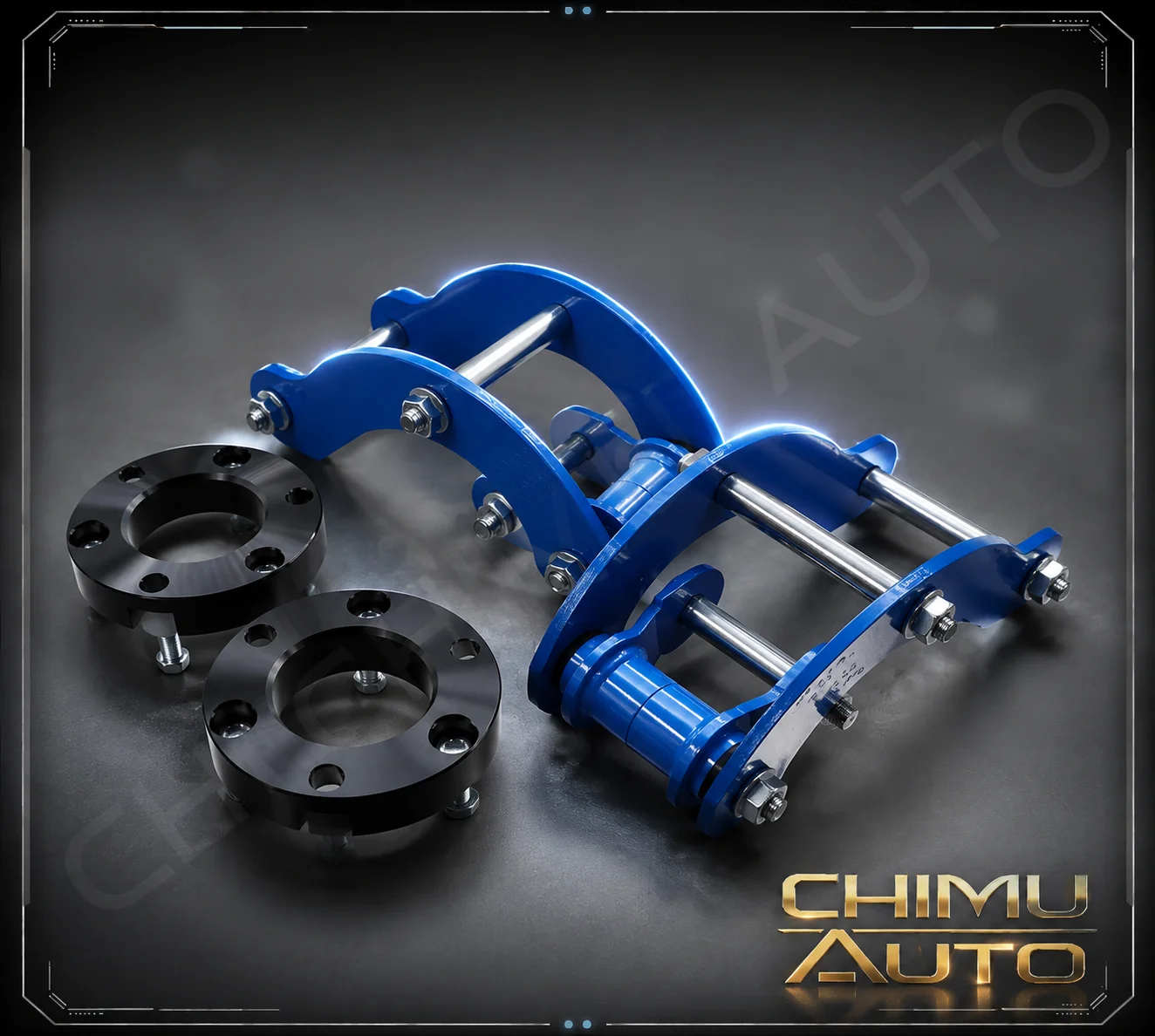 【CHIMU AUTO】 2 Inch High Strength Folding Lugs Lift Kit for Isuzu D-MAX Ruimai Chassis Modification Front Rear Raised Pad