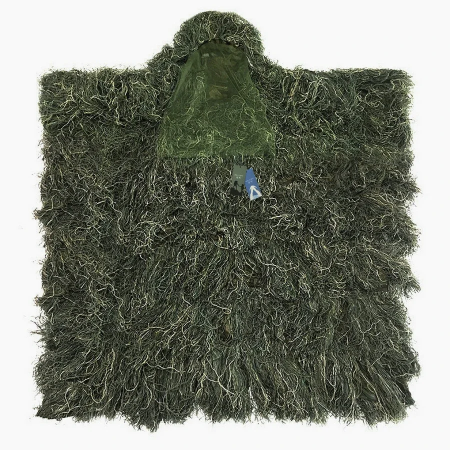 

3D Bow Hunting Grass Ghillie Poncho Sniper Desert Camouflage Cloak For Training