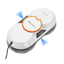 Electric Robot Window Cleaner Smart Sprayer Two Water Tanks Home Outdoor Use Glass Cleaner Appliance for Efficient Wiping