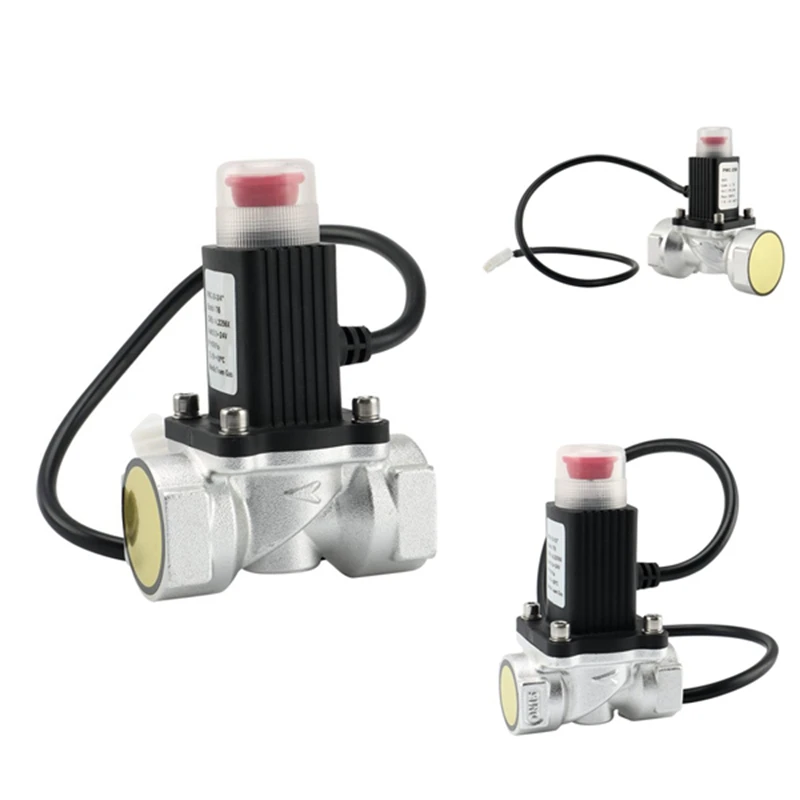 

New Manual Reset Natural Gas Emergency Shut Off Valve Aluminum Alloy For Home DC9-24V