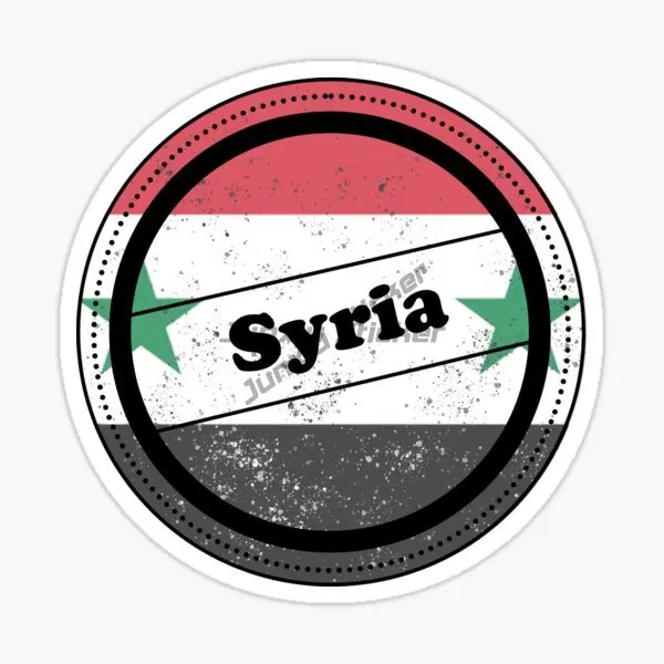 SYR SY Syrian Coat of Arms Car Sticker Self Adhesive Vinyl Syria Flag Vinyl Self-adhesive Decals