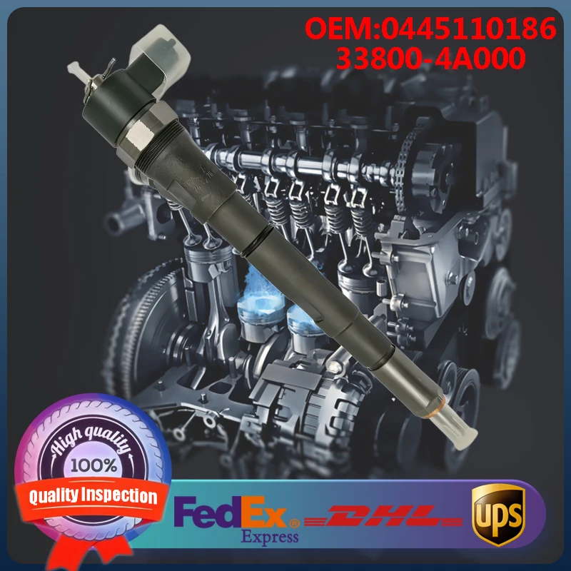 

0445110186 33800-4A000 Дизельная форсунка Common Rail подходит для HYUNDAI