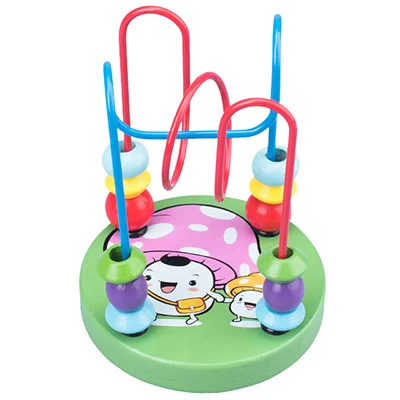Jouets Montessori pour bébé, montagnes russes en bois, labyrinthe de perles, boulier, jouets mathéma
