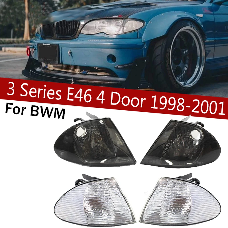 

Car Corner Light Housing Fit For BMW 3 Series E46 Sedan 1999 2000 2001 Turn Signal Indicator Lamp Without Bulb Auto Headlights