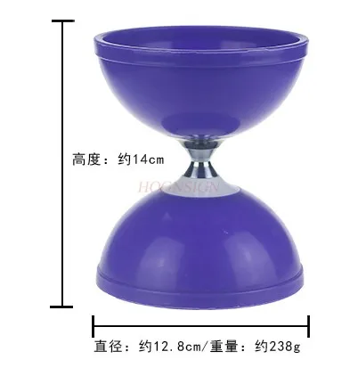 Sino de dez cores de duas cabeças para alunos do ensino fundamental, iniciantes, crianças, adultos, idosos, fitness