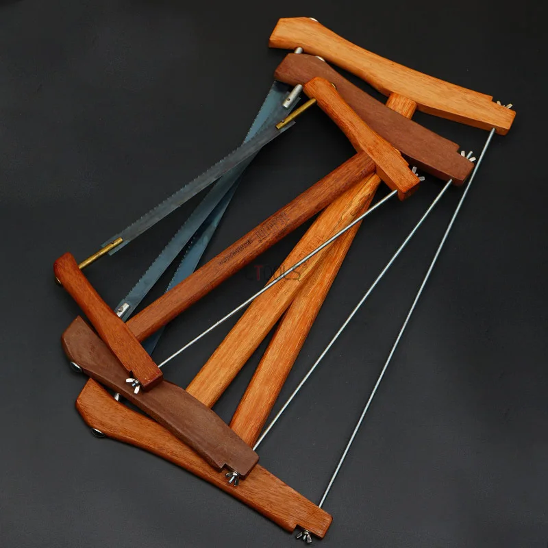 

Woodworking Frame Saw Hand Push-Pull Saws Traditional Old-fashioned Hand Saw Manganese Steel Saw Blade Wood Cutting DIY Tool