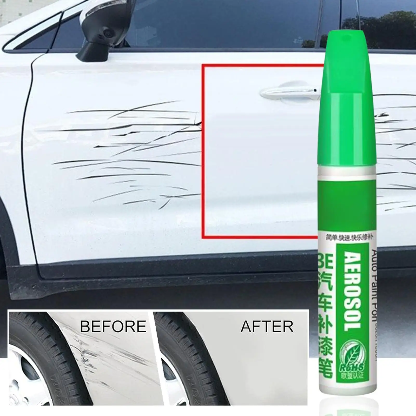 Car Paint Pen Scratch-filling Automotive Touch Up Paint Pen 12ML Weatherproof Quick-drying Markers For Model Painting Fabric