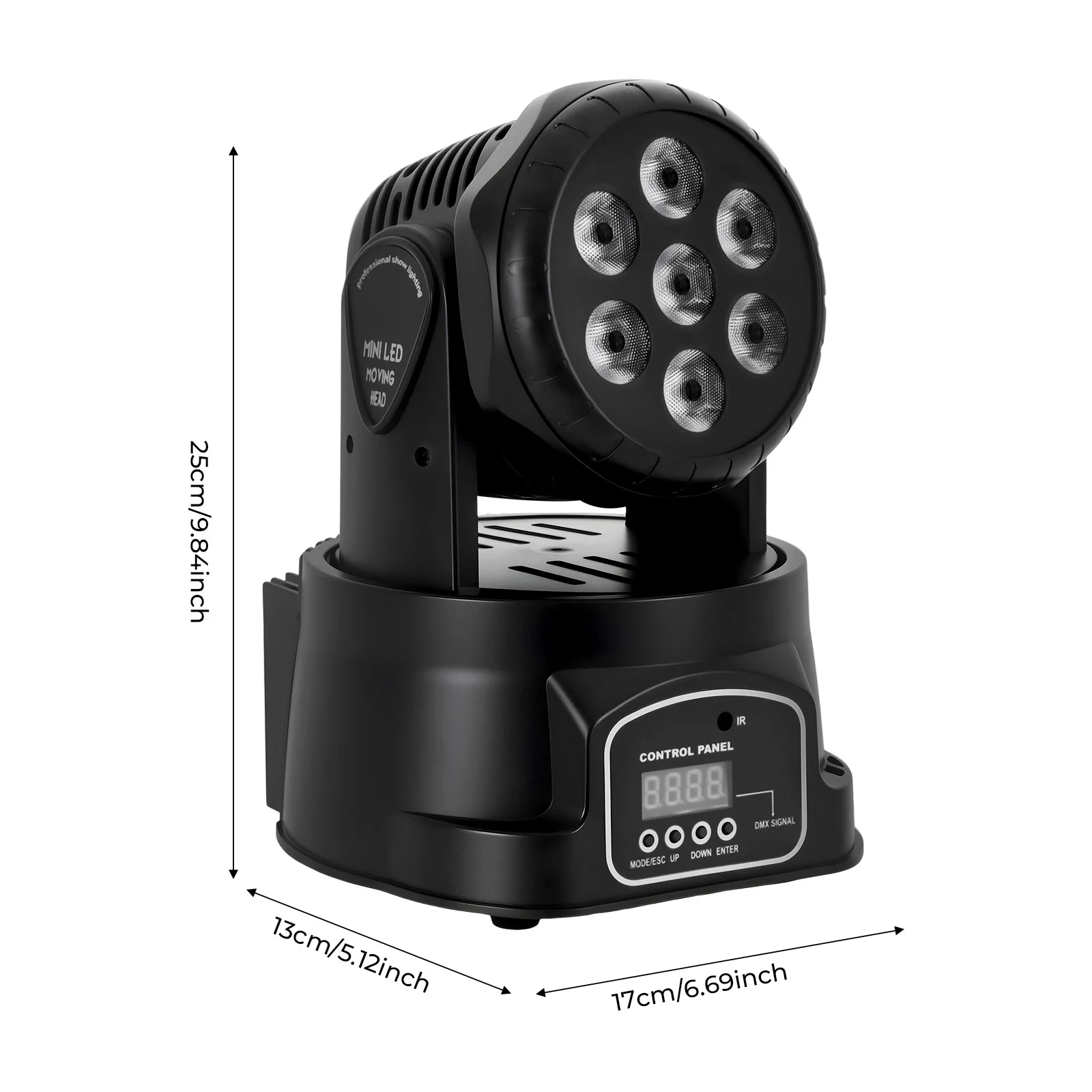 7x10W Moving Head LED Wash Licht RGBW 4in1 Party-Licht DMX 512 für DJ Disco Hochzeit Party Nachtclub Licht-Performance – Detail 6