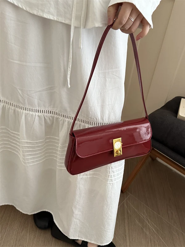 Retro French Bread Bag Summer 2026 Trendy Underarm Bag Single Shoulder Korean Version Fashionable Handbag Casual Simple Style