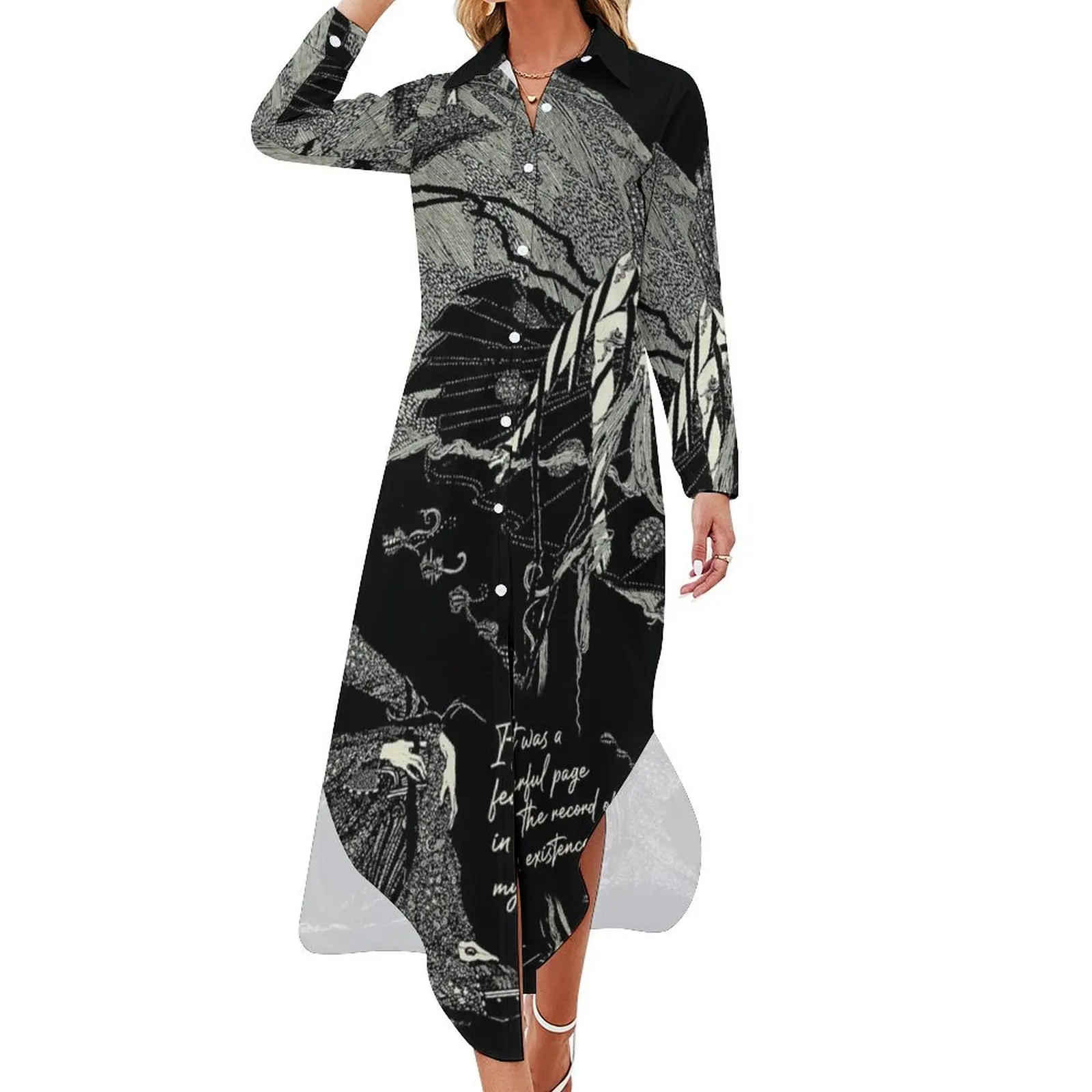 

Berenice - Poe Long Sleeved Shirt Dress summer dresses women 2024 women's evening dresses Women's dress