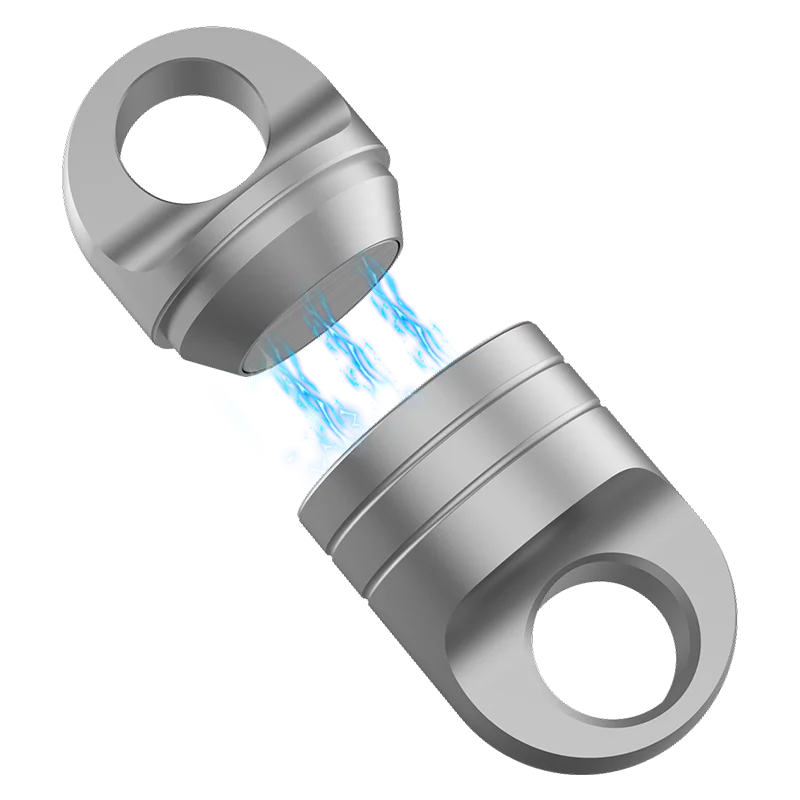 MINI Titanium Alloy Rotating Ring Buckle Keychain Waist Belt Buckle Spring Locking Keyring Outdoor Tool EDC Tool