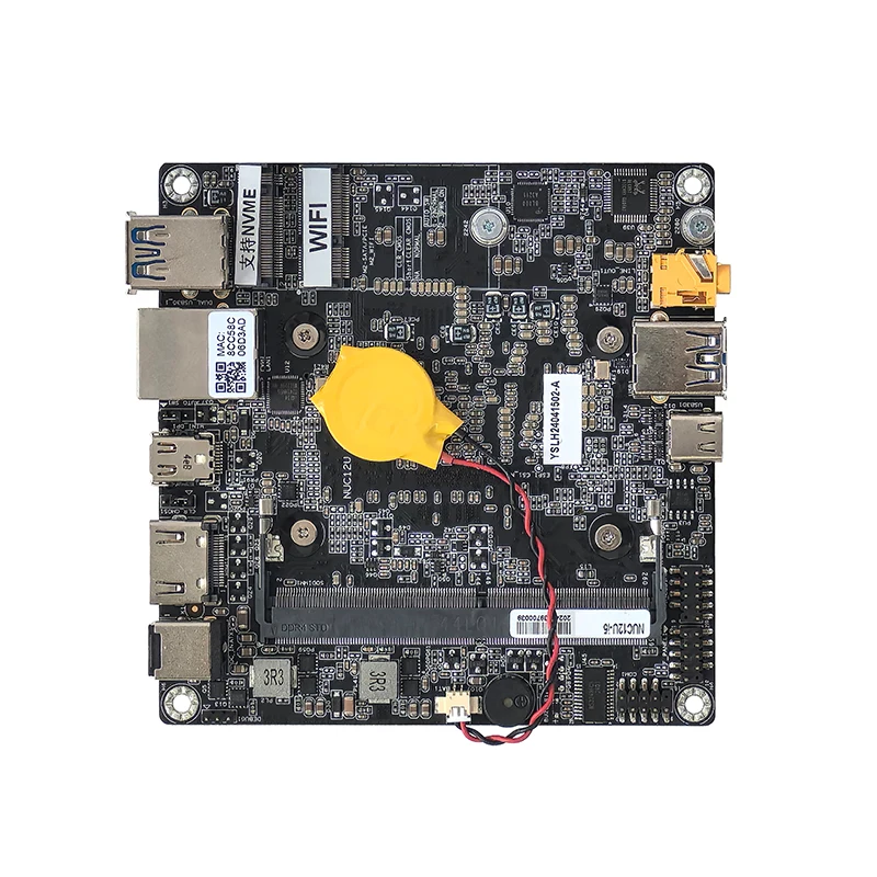 ELSKY Minimum Motherboard with 12th and 13th Gen Processors Core I5 1235U Type-C M.2 SSD 32G DDR4 RAM